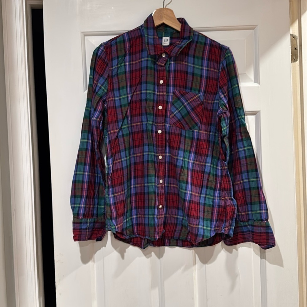 Gap Plaid Button Down Shirt